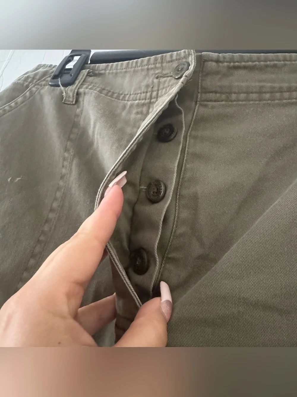 Vintage khaki high waisted shorts